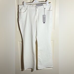 NWT Jennifer Lopez White Jeans size 16 Boot Cut